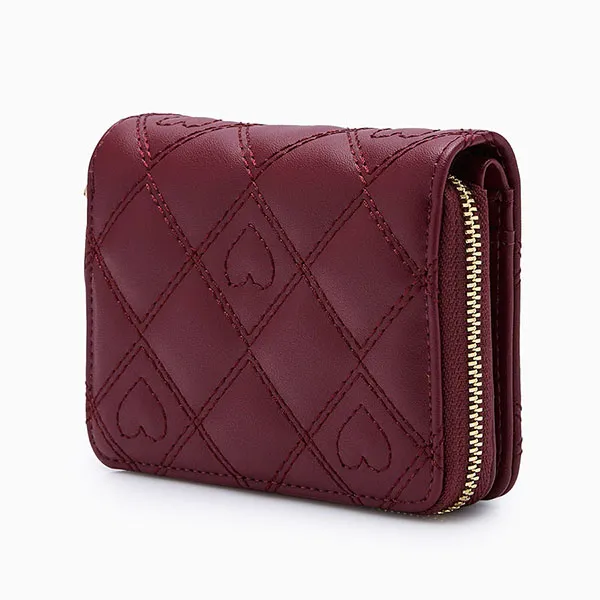 Ví Nữ Lyn Cheryl Infinite Short Wallet - Red L26CWWA047 Màu Đỏ Mận