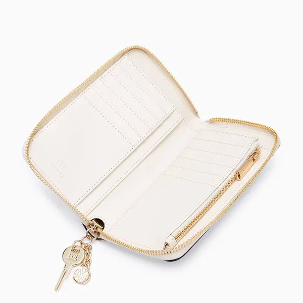 Ví Nữ Lyn Gastonica Semi Wallet - Ivory L26CWWA044 Màu Trắng Kem