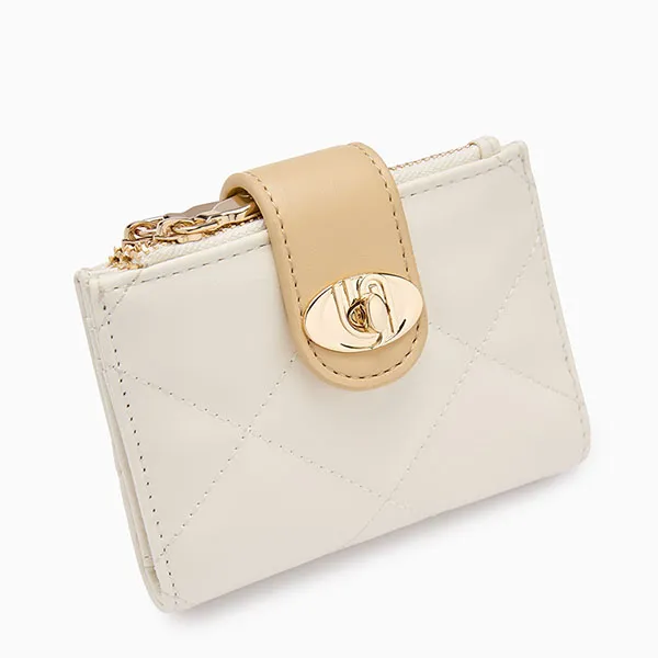 Ví Nữ Lyn Lana Infinite Short Wallet - Ivory L26CWWA011 Màu Trắng Kem