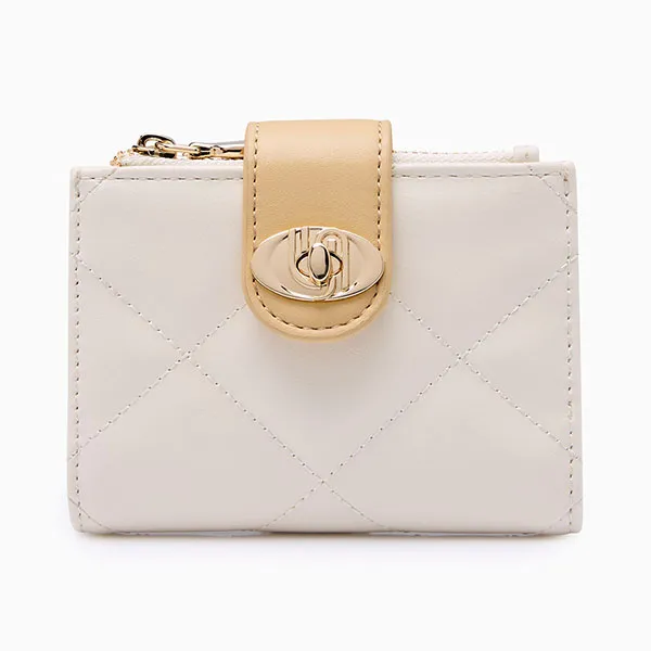 Ví Nữ Lyn Lana Infinite Short Wallet - Ivory L26CWWA011 Màu Trắng Kem