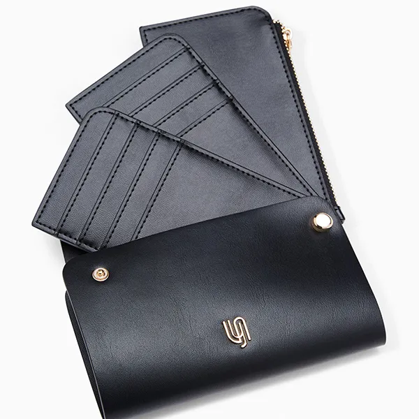 Ví Nữ Lyn Montana Infinite Card Holder Wallet - Black L26CWWA010 Màu Đen
