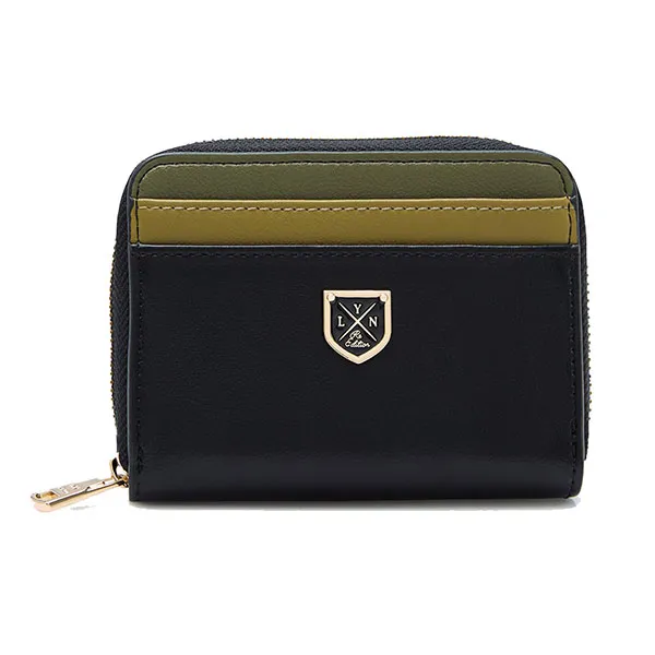 Ví Nữ Lyn Re-Edit Mustang Zip Short Wallet - Black L26CWWA023 Màu Đen