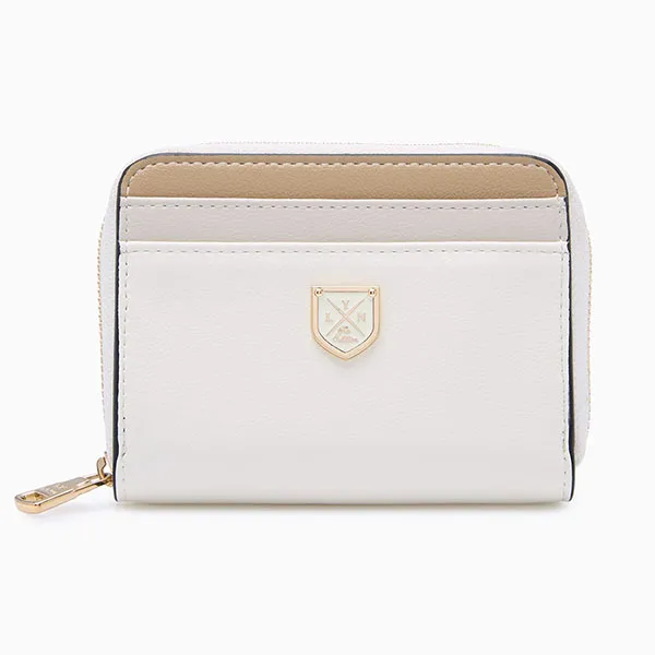 Ví Nữ Lyn Re-Edit Mustang Zip Short Wallet - Ivory L26CWWA023 Màu Trắng Kem