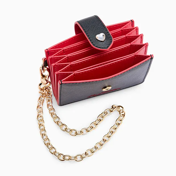 Ví Nữ Lyn Re Love Card Wallet On Chain - Black L26CWWA045 Màu Đen