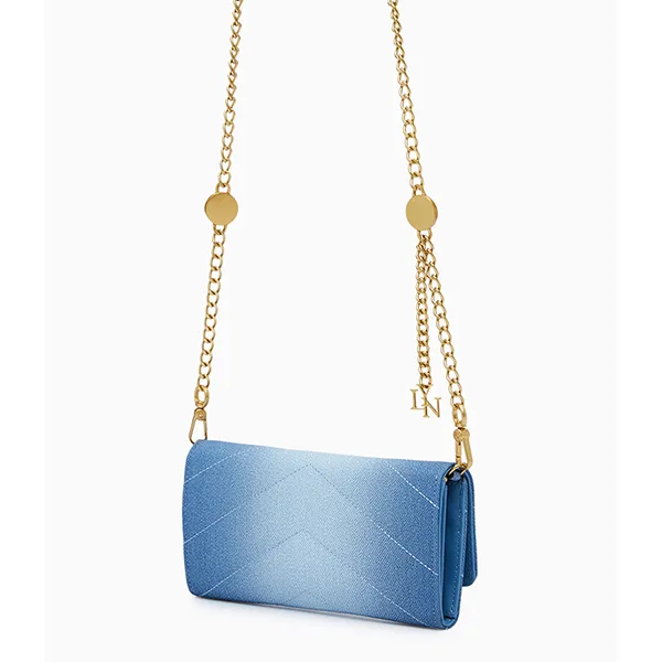 Ví Nữ Lyn Starita Long Wallet On Chain - Blue Variation 2 L26CWWB009 Màu Xanh Blue