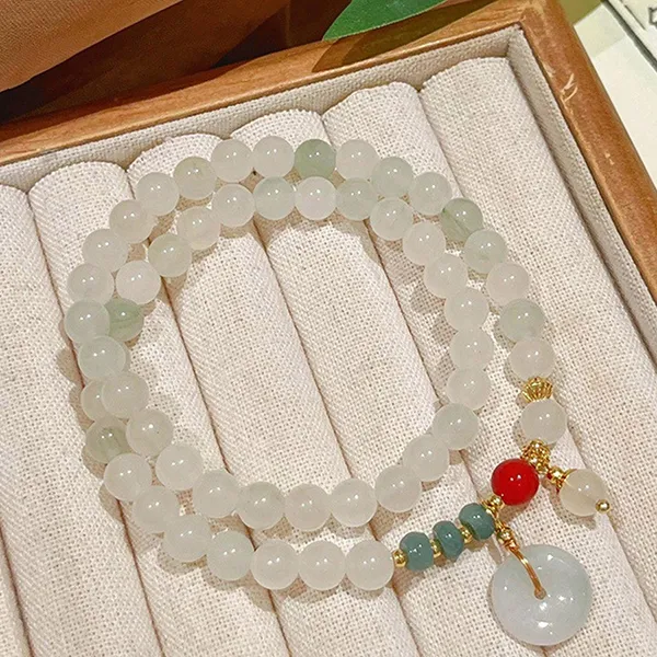 Vòng Đeo Tay Nữ Kya Jewel White Drop NAB19 Màu Trắng