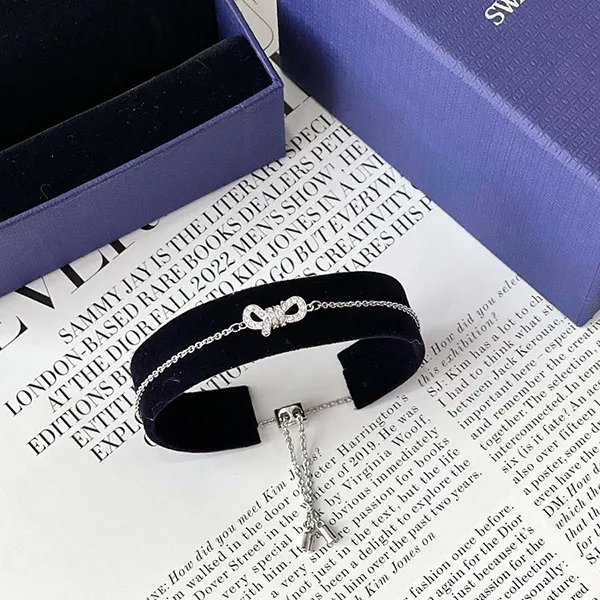 Vòng Đeo Tay Nữ Swarovski Crystal Lifelong Bow Bracelet Cry 5469983 Màu Bạc