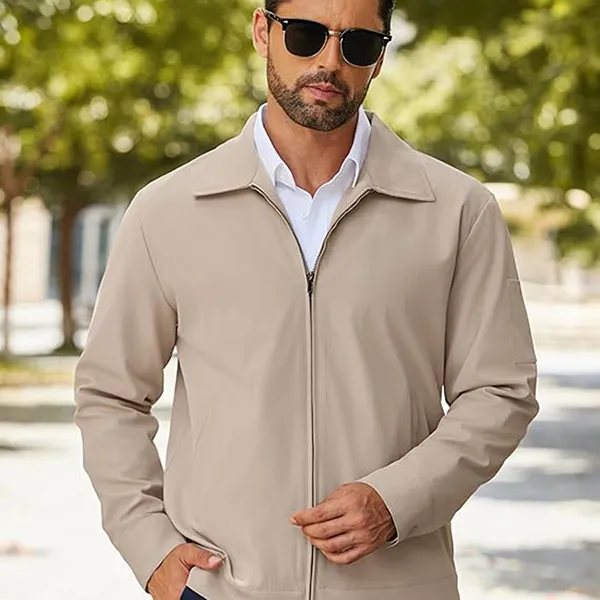 Áo Khoác Gió Nam Coofandy B0DDY7RT5C Màu Khaki Size S