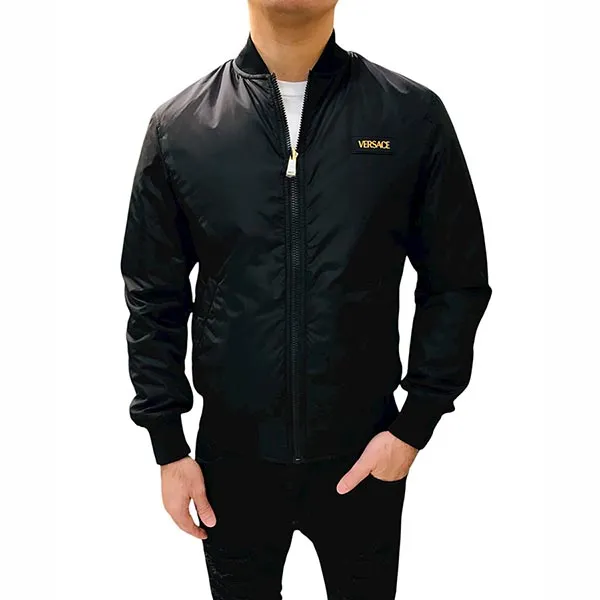 Áo Khoác Nam Versace Hai Mặt 1012269 Màu Vàng Đen Size 44