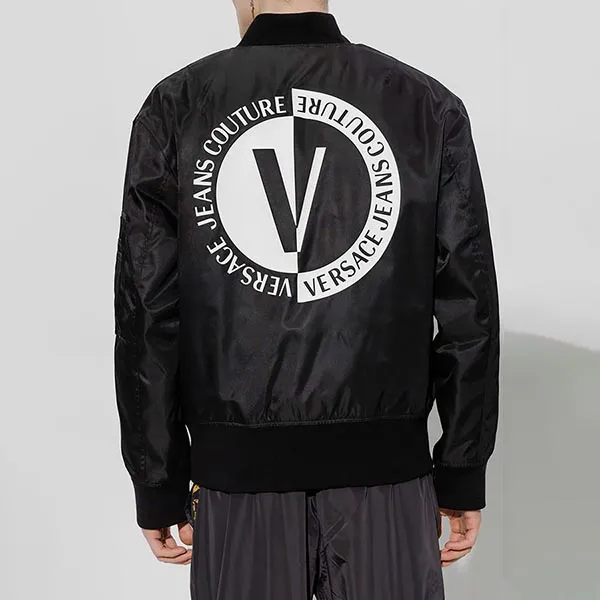 Áo Khoác Nam Versace Jeans Couture 74GASD10 Màu Đen Size 44