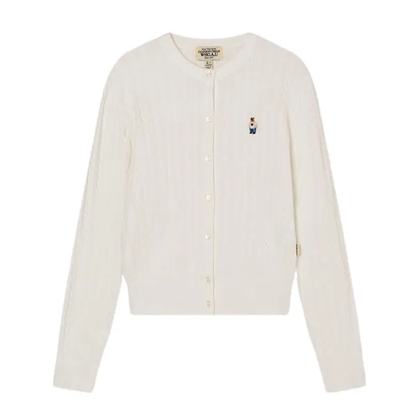 Áo Len Nữ WHOAU SS25 WHCKG2325F Màu Trắng