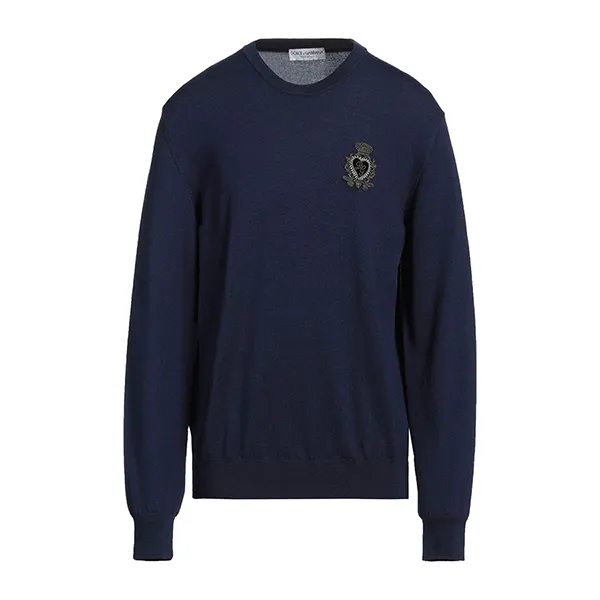 Áo Nỉ Nam Dolce & Gabbana D&G Sweater Màu Xanh Navy Size 46