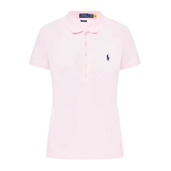 Áo Polo Nữ Ralph Lauren Slim Short Sleeve 211870245003 Màu Hồng Size XS