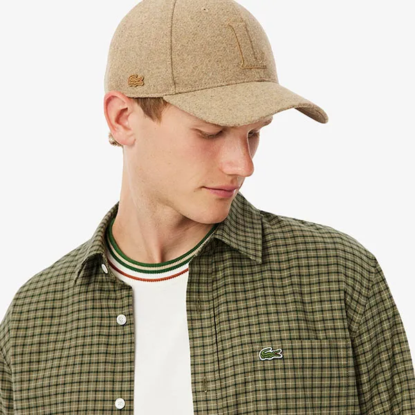 Áo Sơ Mi Dài Tay Nam Lacoste Men's Regular Fit Plaid Flannel Shirt CH5093 - 6UI Màu Xanh Green Size 40