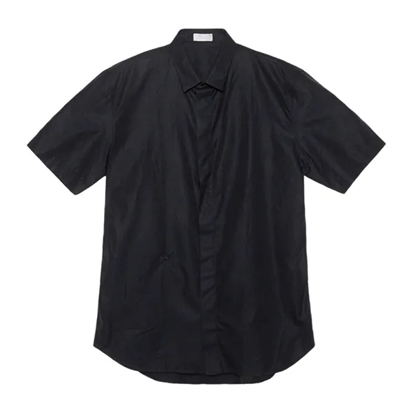 Áo Sơ Mi Nam Dior Black Short Sleeve Shirt With Black Bee Embroidery 733C510B1581 Màu Đen Size 38