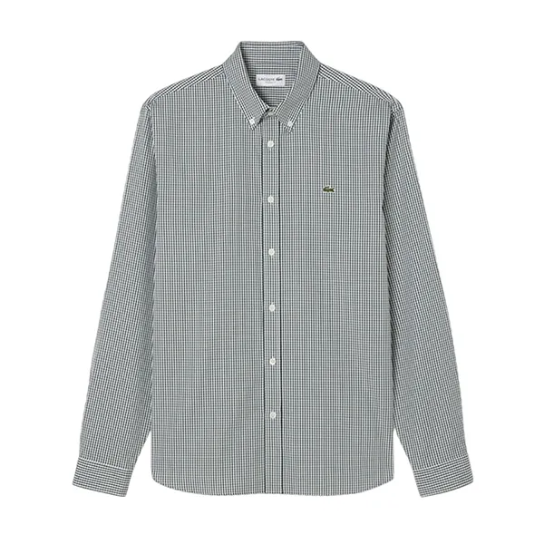 Áo Sơ Mi Nam Lacoste Regular Fit Checked Cotton Shirt CH2932 - 737 Phối Màu Size 37