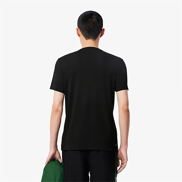 Áo Thun Nam Lacoste Ultra Dry Print Branding Tennis T-Shirt TH8938 GI8 Màu Xanh Đen Size 3