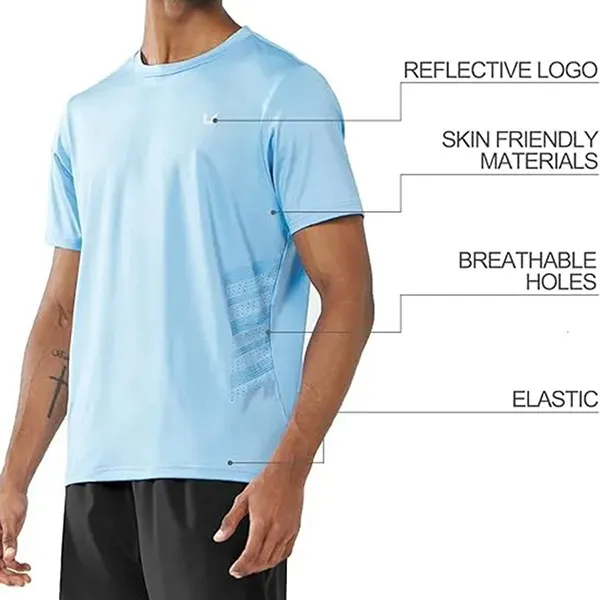 Áo Thun Nam Northyard Men's Sport T-Shirt B0CW61ZB9H Màu Xanh Nhạt Size M