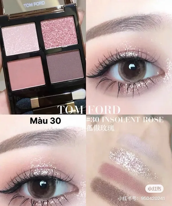 Bảng Phấn Mắt Tom Ford Eye Color Quad Tone 30 Insolent Rose