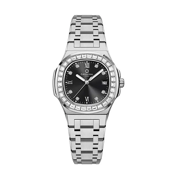 Đồng Hồ Nữ Carnival 8160L2-VT-D Màu Đen Bạc