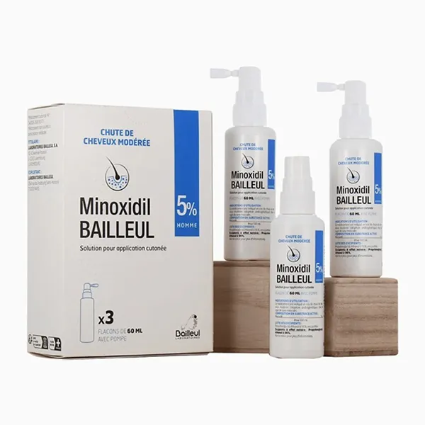Combo 3 Lọ Xịt Mọc Tóc Laboratoires Bailleul Minoxidil Bailleul 5% 6ml