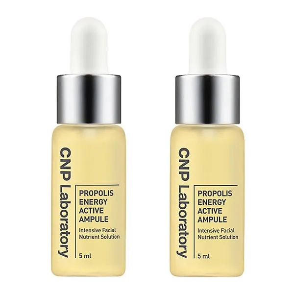 Combo Tinh Chất Keo Ong Hỗ Trợ Phục Hồi Da CNP Laboratory Propolis Energy Active Ampule (5ml x 2)