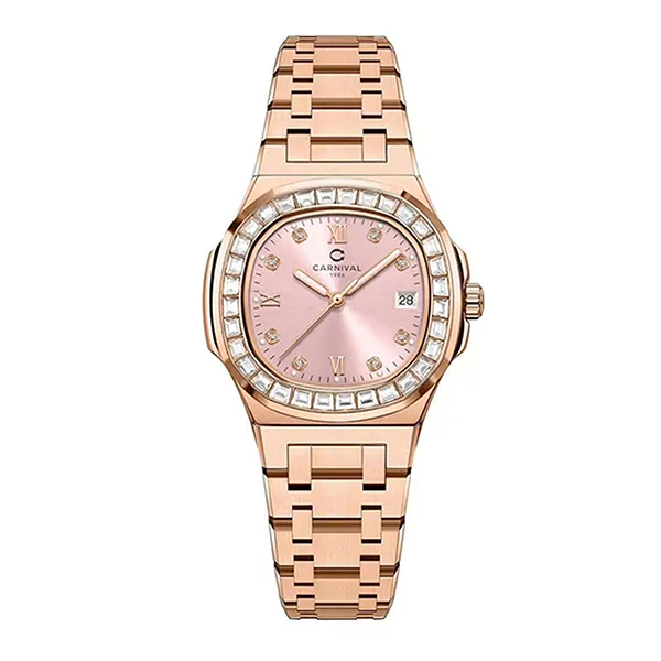 Đồng Hồ Nữ Carnival 8160L2-VH-H Màu Vàng Hồng