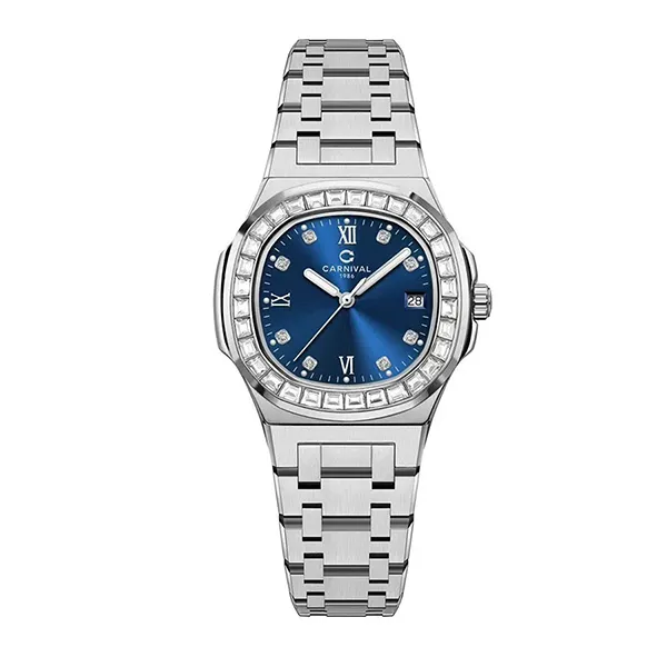 Đồng Hồ Nữ Carnival Quartz 8160L2-VT-X Màu Bạc Xanh