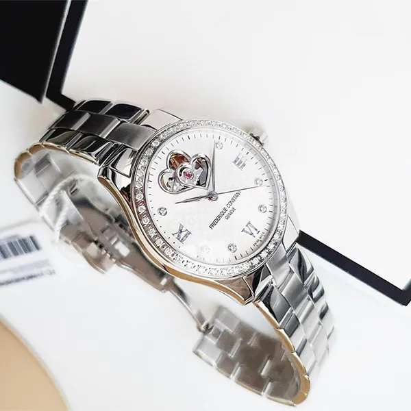 Đồng Hồ Nữ Frederique Constant Double Heart Beat FC-310WDHB3BD6B (FC310WDHB3BD6B) Màu Bạc