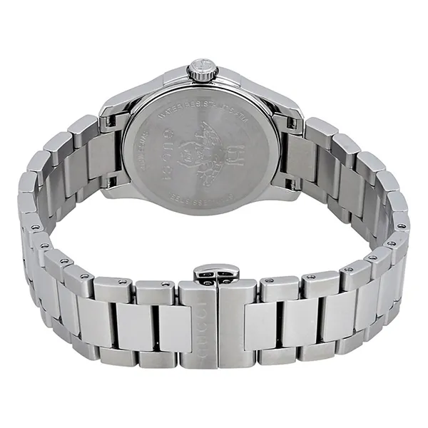 Đồng Hồ Nữ Gucci G-Timeless Black Dial Stainless Steel Ladies Watch Màu Bạc - Đen