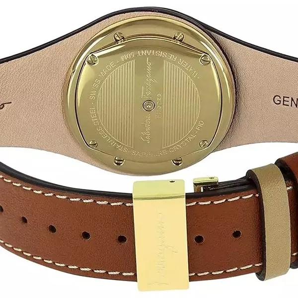 Đồng Hồ Nữ Salvatore Ferragamo Jam Tangan Wanita Women's Watch FID020015 - 0049 Màu Nâu