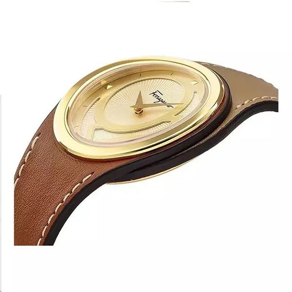 Đồng Hồ Nữ Salvatore Ferragamo Jam Tangan Wanita Women's Watch FID020015 - 0049 Màu Nâu
