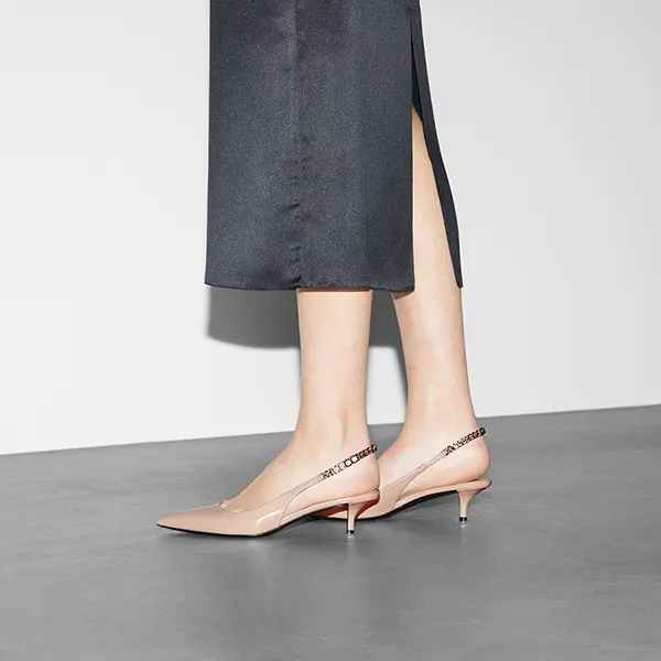 Giày Cao Gót Gucci Signoria Slingback Pump Light Beige 782832-BNC80-6702 Màu Be Size 36