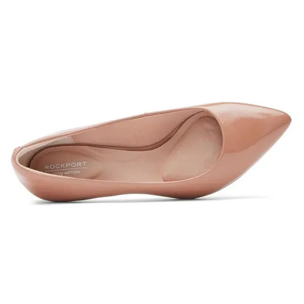Giày Cao Gót Nữ Rockport Total Motion Sheehan Pump CJ3368 Màu Nude Size 38-39