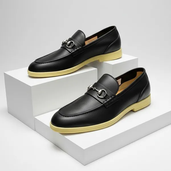 Giày Lười Nam Gucci Loafer With Horsebit 782672 1XH00 1000 Màu Đen Size 41