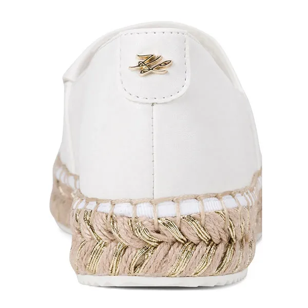 Giày Slip On Nữ Karl Lagerfeld Paris Script Millicent Màu Trắng Size 41-42