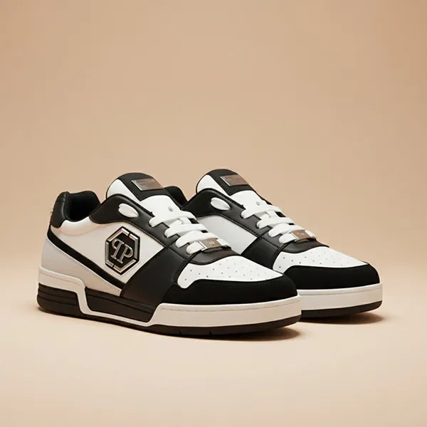 Giày Sneaker Nam Philipp Plein USC0979 PLE022N 0102 Màu Đen/Trắng Size 40