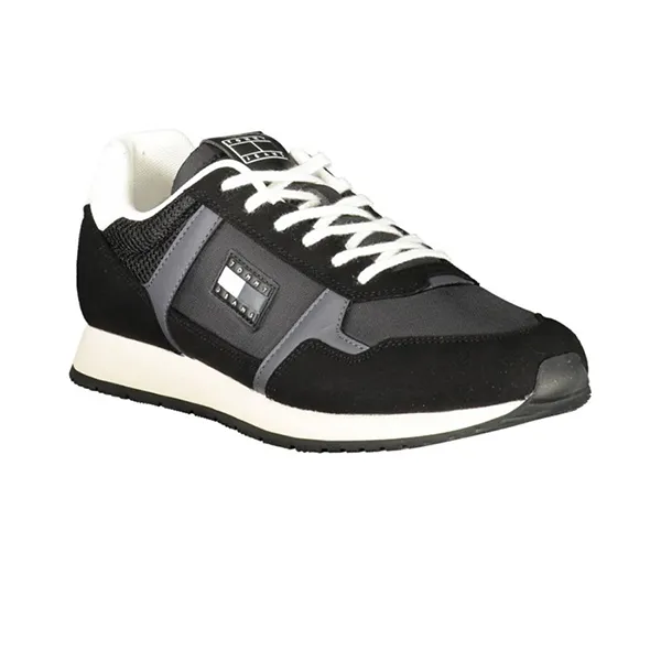 Giày Sneaker Nam Tommy Hilfiger EM0EM01617_NEBDS Màu Đen Size 40