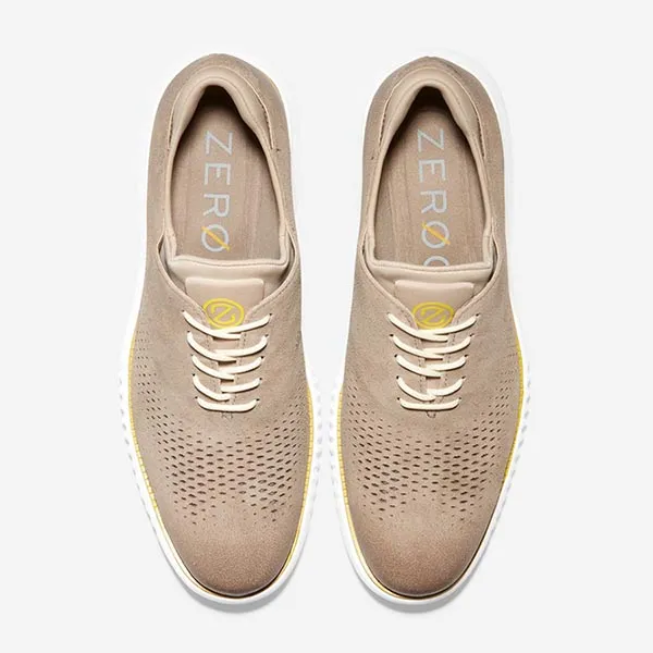 Giày Tây Nam Cole Haan 2.Zerogrand Razor Wing C35749 Màu Nâu Nhạt Size 41.5