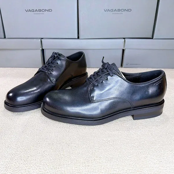 Giày Tây Nam Vagabond Derby Alex Moc Toe Màu Đen Size 42