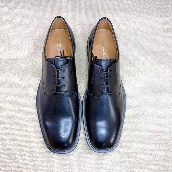 Giày Tây Nam Vagabond Derby Andrew Plain Toe Màu Đen Size 45