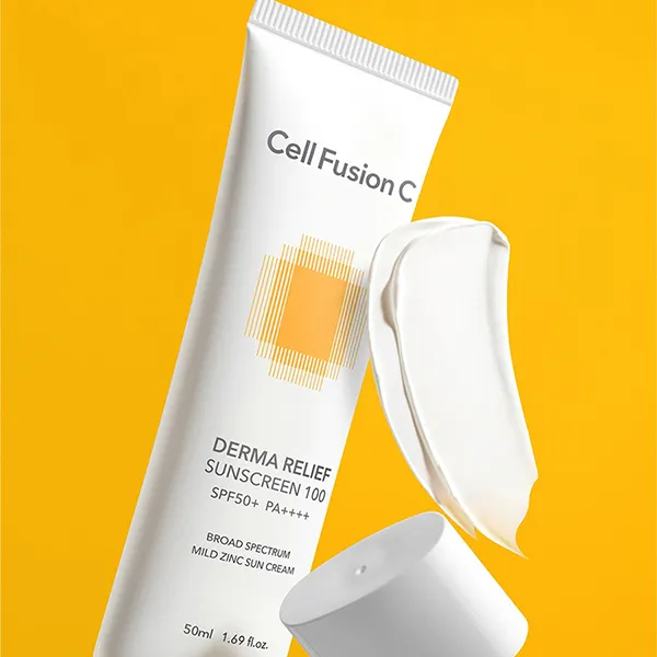 Kem Chống Nắng Thuần Vật Lí, Dịu Nhẹ Da Cell Fusion C Derma Relief Sunscreen 100 SPF50+/PA++++ 50g