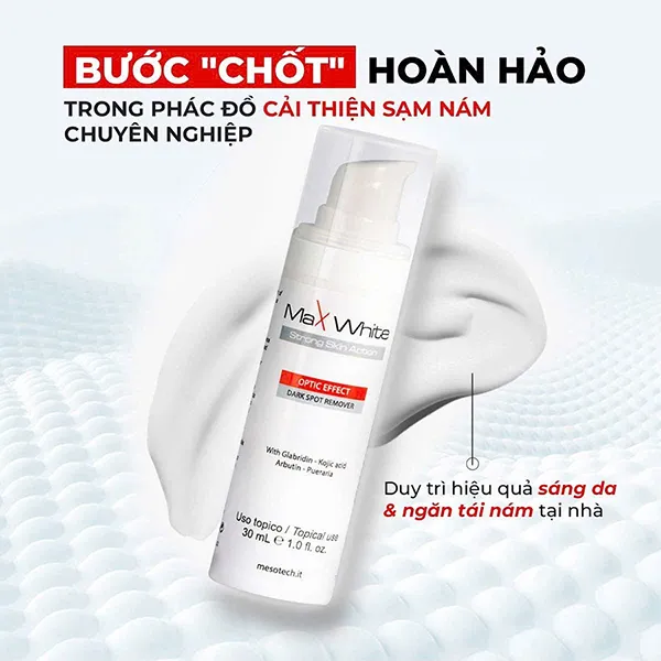 Kem Dưỡng Sáng Da Mờ Nám Mesotech Max White Strong Skin Action 30ml