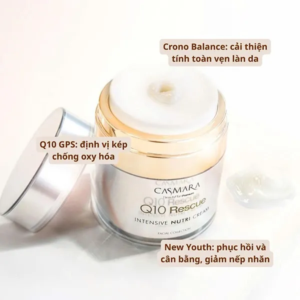 Kem Dưỡng Siêu Phục Hồi Đa Tác Động Casmara Q10 Rescure Cream 50ml