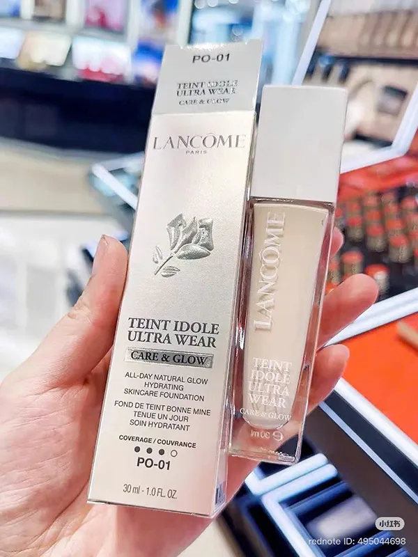 Kem Nền Lancôme Teint Idole Ultra Wear Care & Glow Tone PO-01 (Trắng sáng)