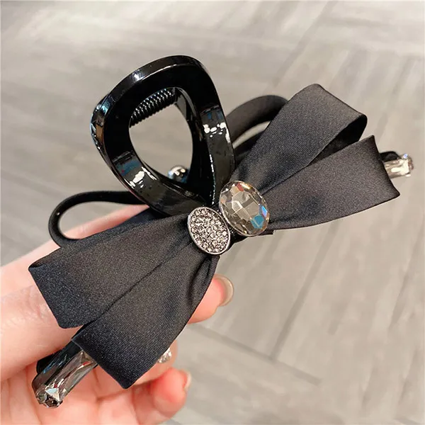 Kẹp Tóc Nữ Meri Graceful Fabric HC218 Màu Đen