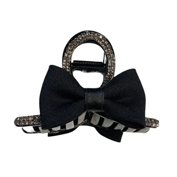 Kẹp Tóc Nữ Meri Simple Black Bow HC210 Màu Đen