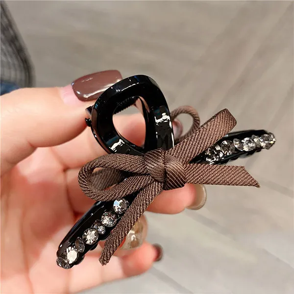 Kẹp Tóc Nữ Meri Cute Fabric HC214-N Màu Đen/Nâu