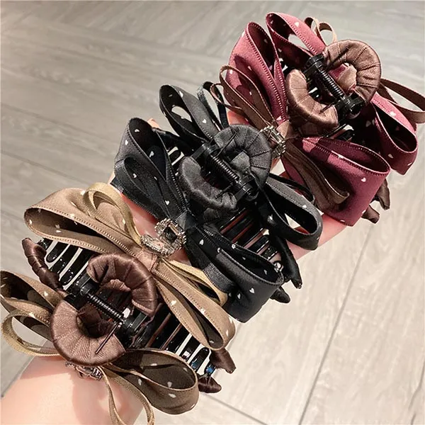 Kẹp Tóc Nữ Meri Soft Fabric HC217 Màu Đen