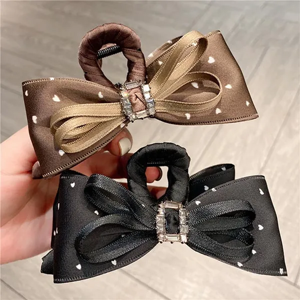 Kẹp Tóc Nữ Meri Soft Fabric HC217-N Màu Nâu